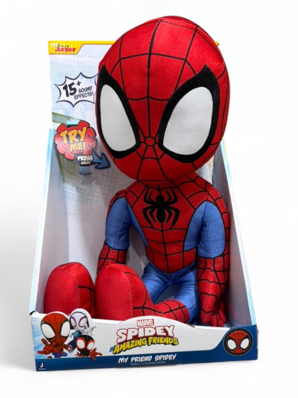 Spiderman Marvel Spidey and His Amazing Friends 16" My Friend Spidey Plush NIB